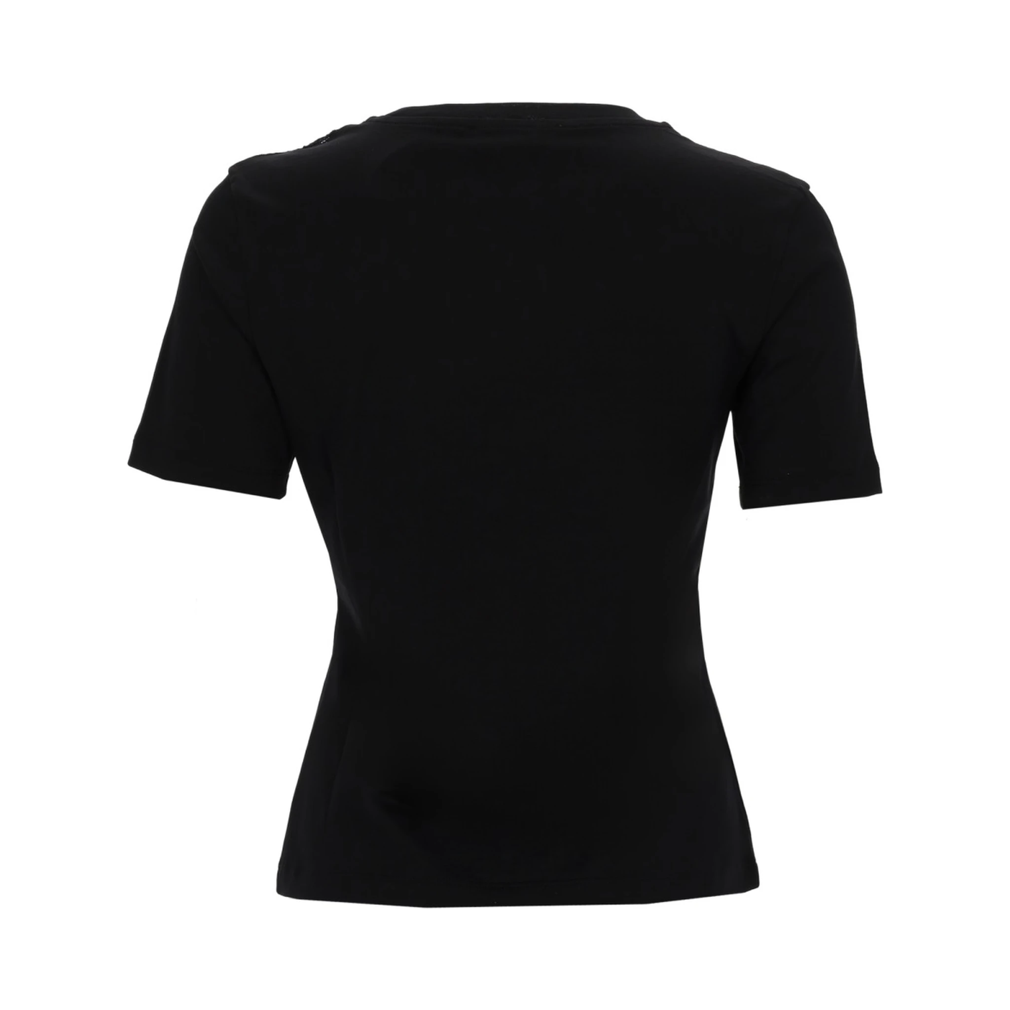 T-SHIRT WITH BOW AND LACE INSERTS