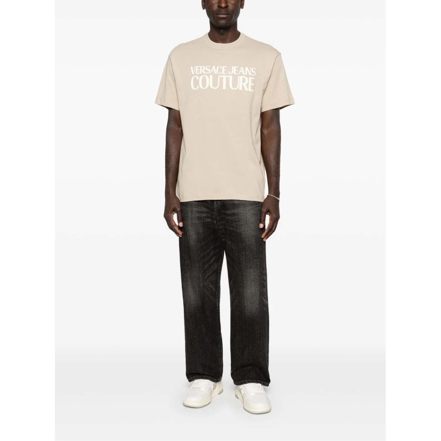 VERSACE JEANS COUTURE T-shirts and Polos Beige