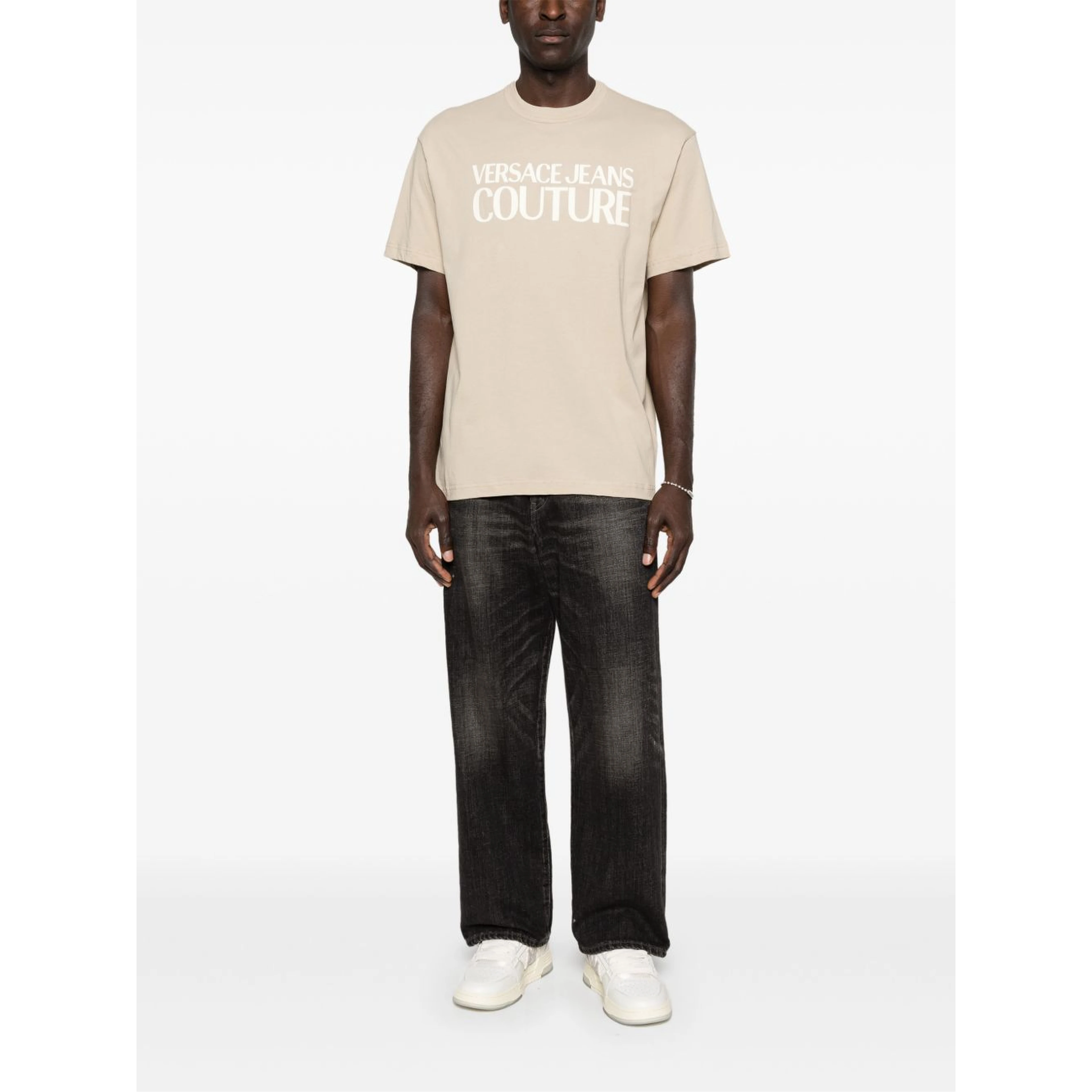 VERSACE JEANS COUTURE T-shirts and Polos Beige