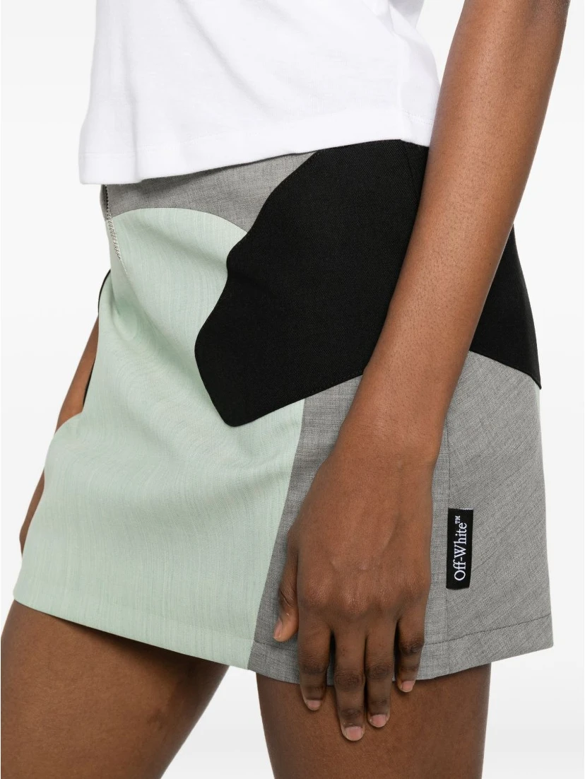 Off White Skirts Blue