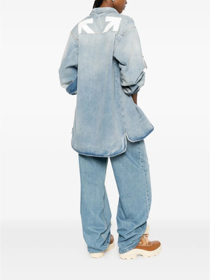 Off White Shirts Blue