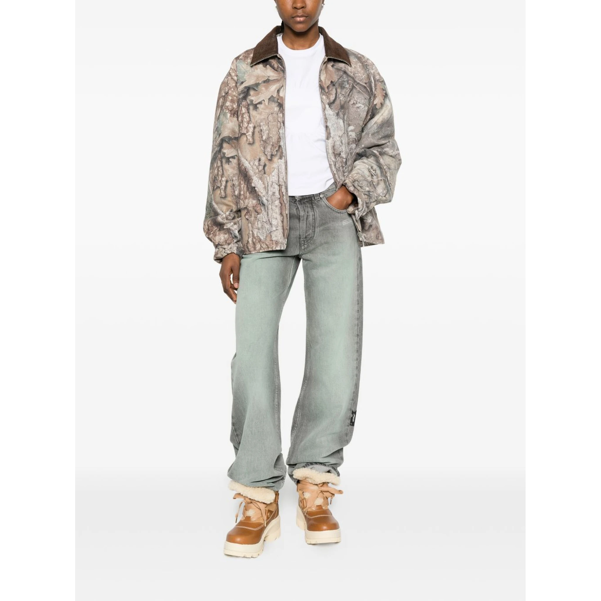 Off White Jeans Grey
