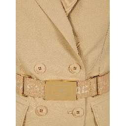 Elisabetta Franchi Jackets Camel