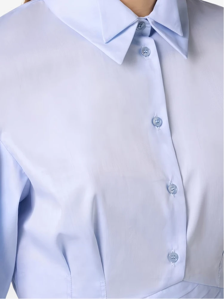 Elisabetta Franchi Shirts Light Blue alternative