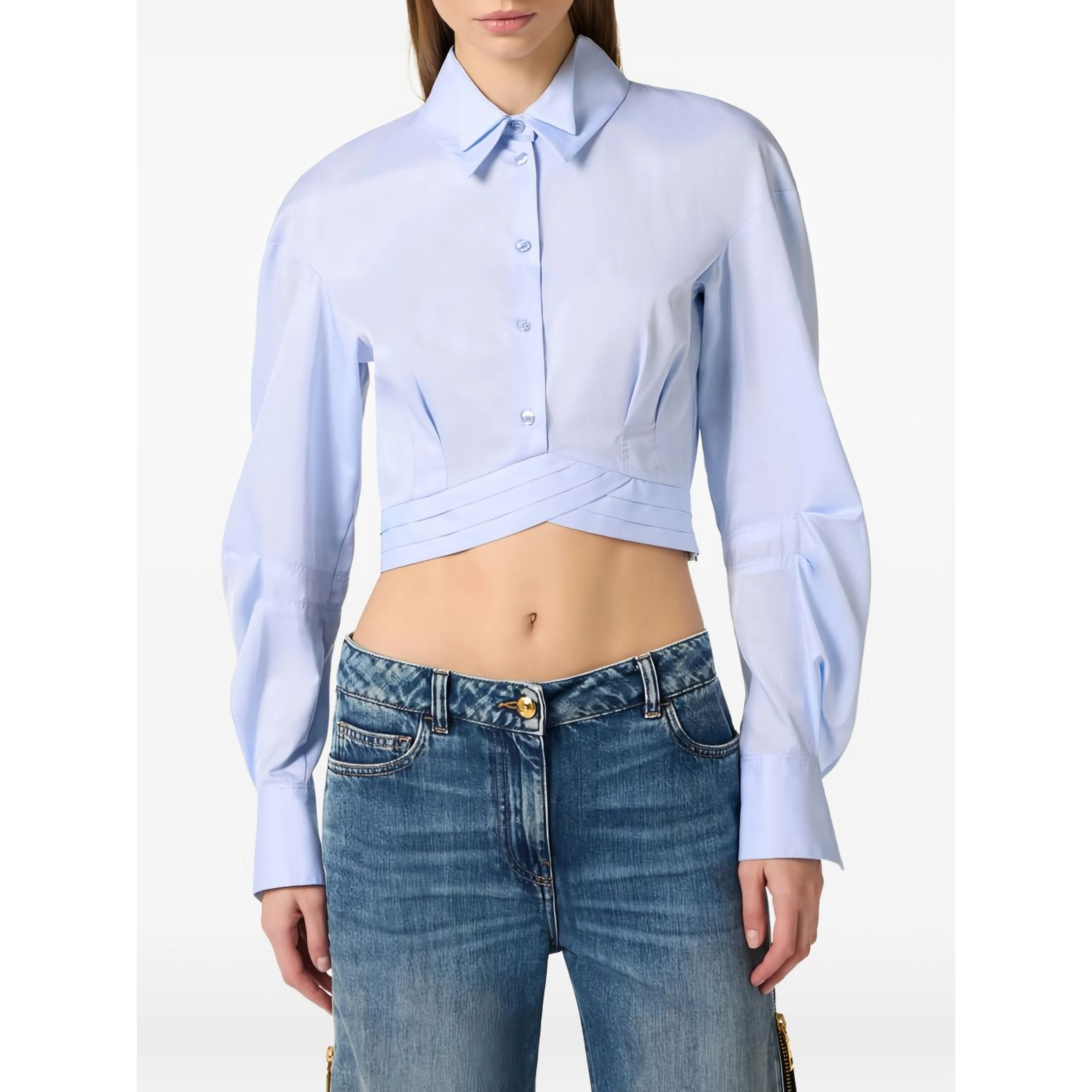 Elisabetta Franchi Shirts Light Blue