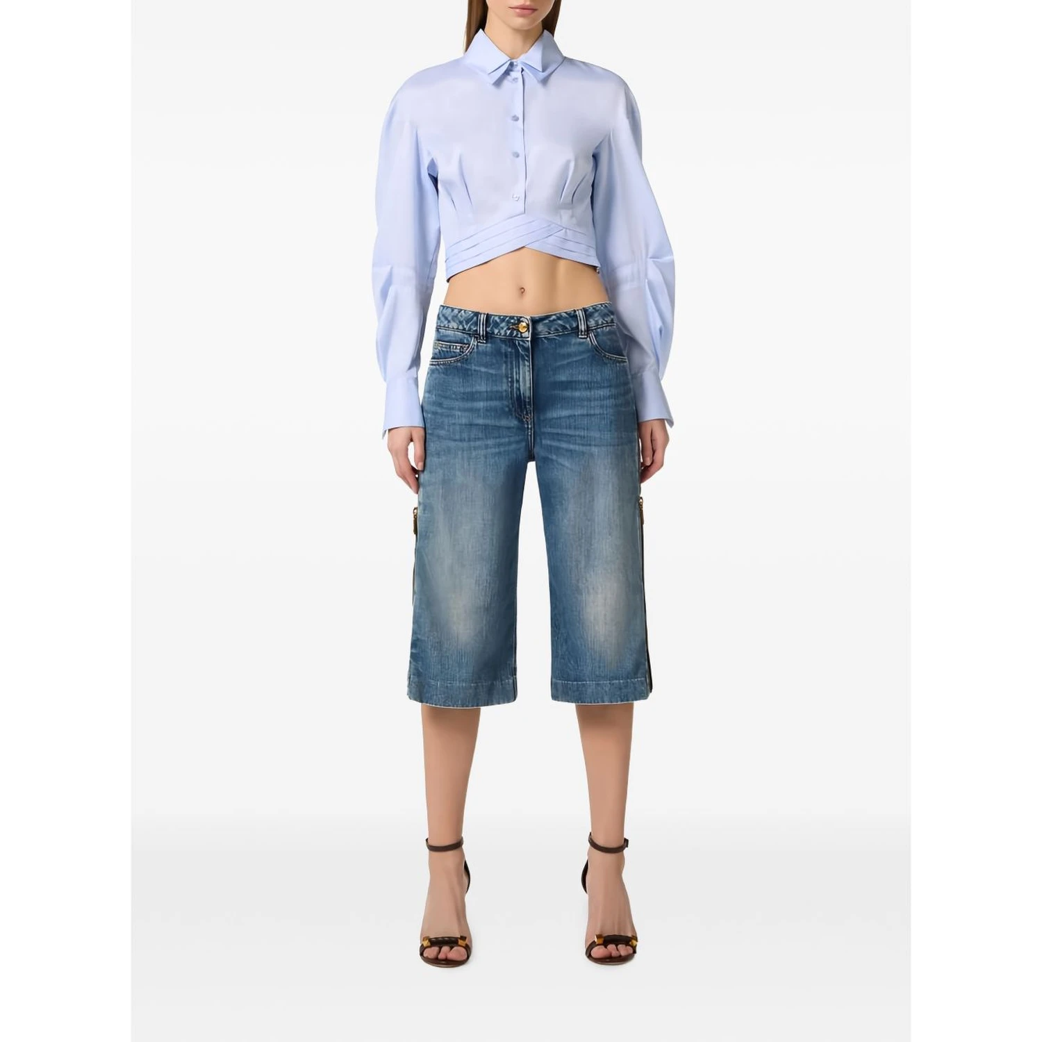 Elisabetta Franchi Shirts Light Blue