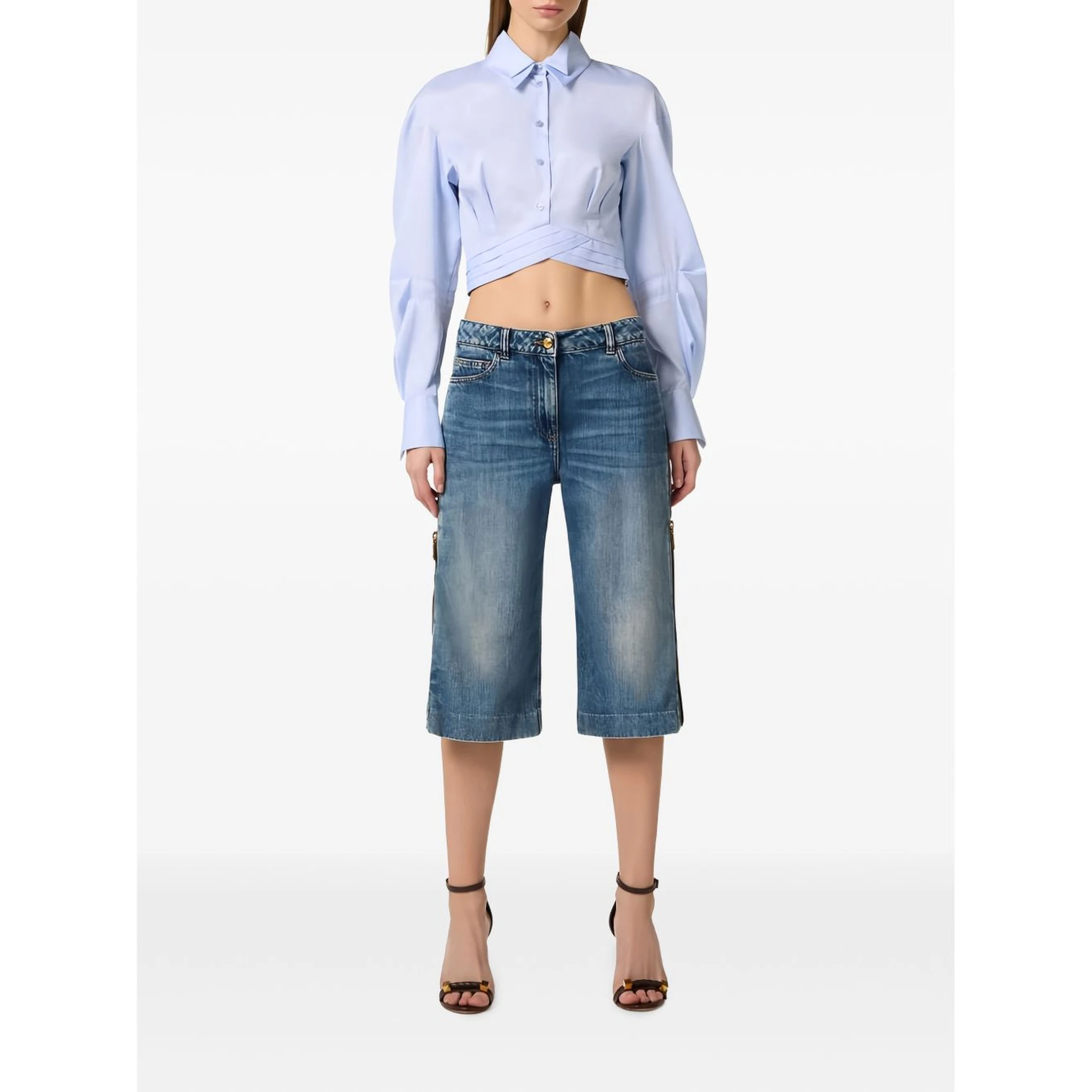 Elisabetta Franchi Shirts Light Blue