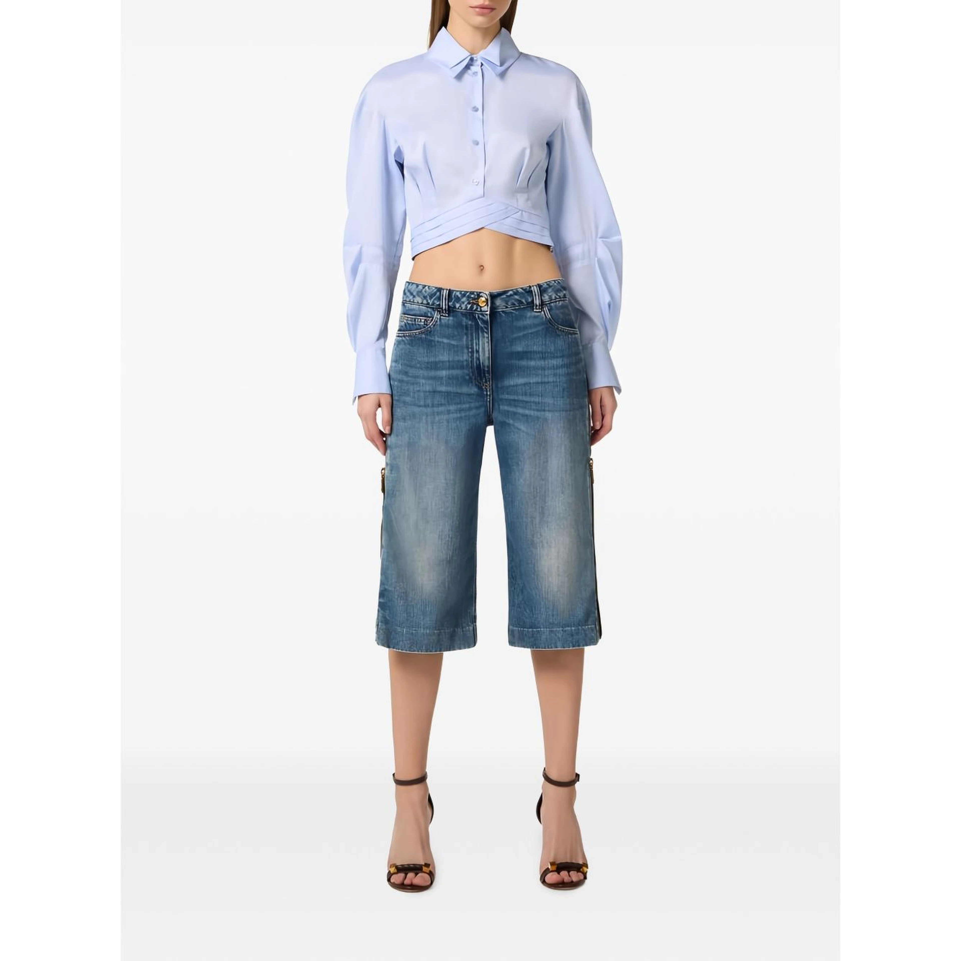Elisabetta Franchi Shirts Light Blue