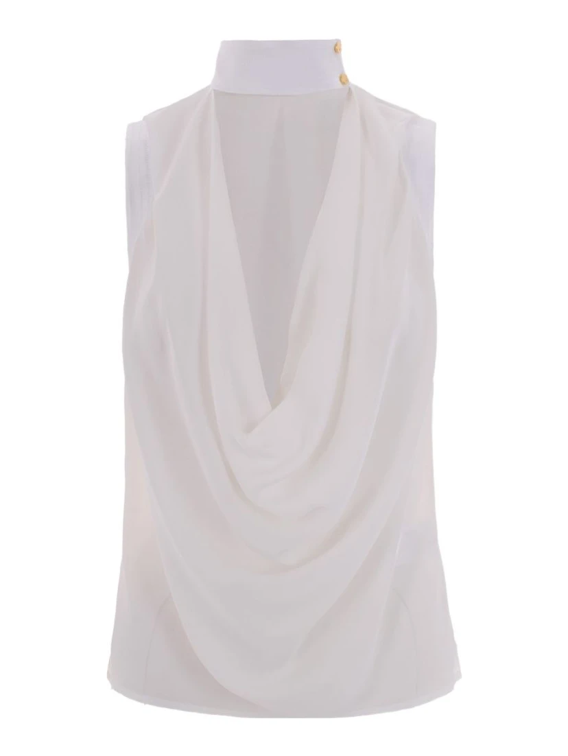 Elisabetta Franchi Top Ivory