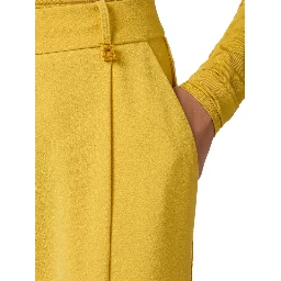 Elisabetta Franchi Trousers Yellow