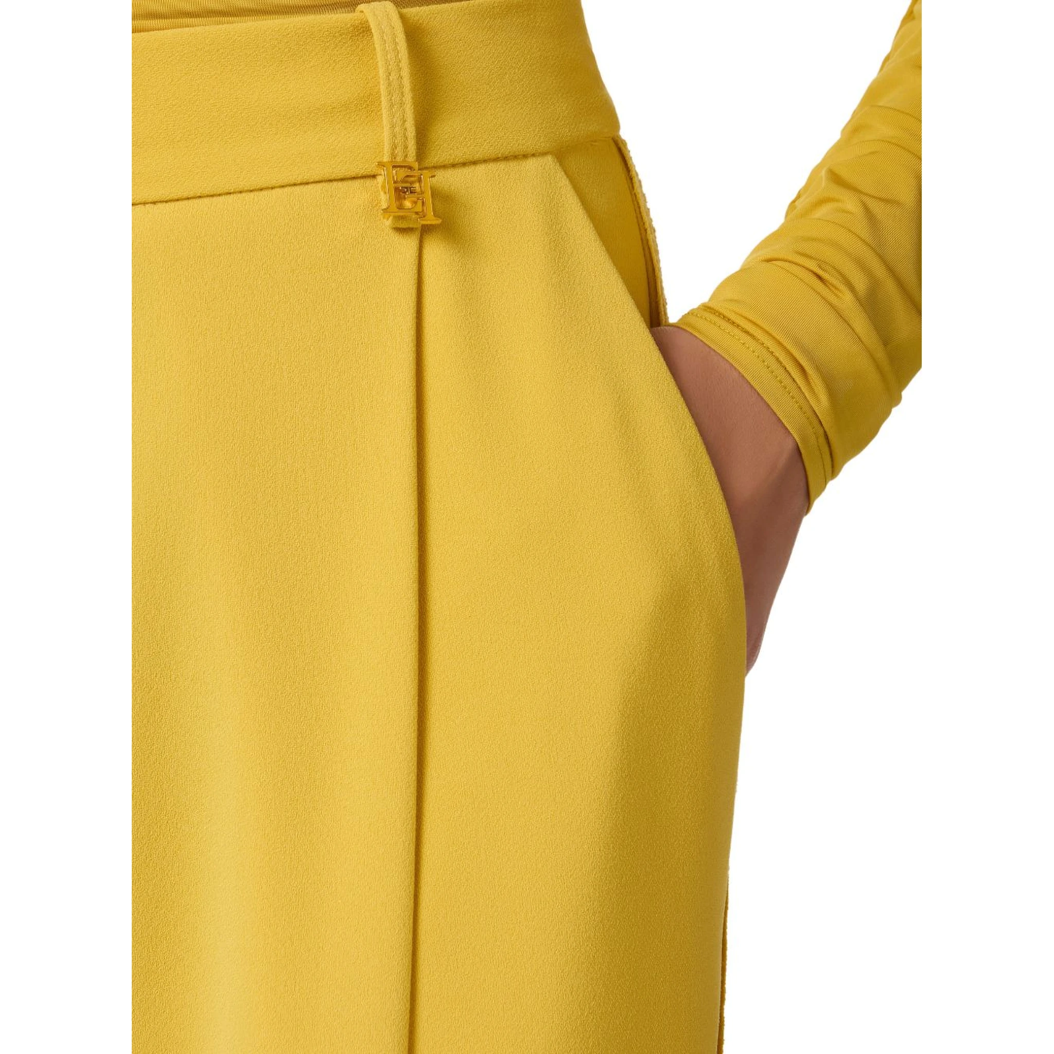 Elisabetta Franchi Trousers Yellow
