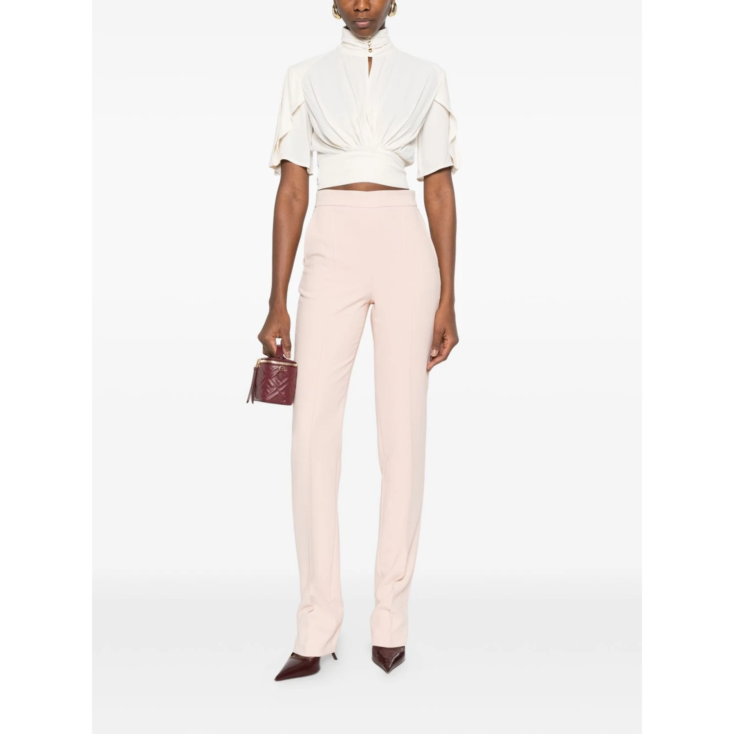 Elisabetta Franchi Trousers Natural