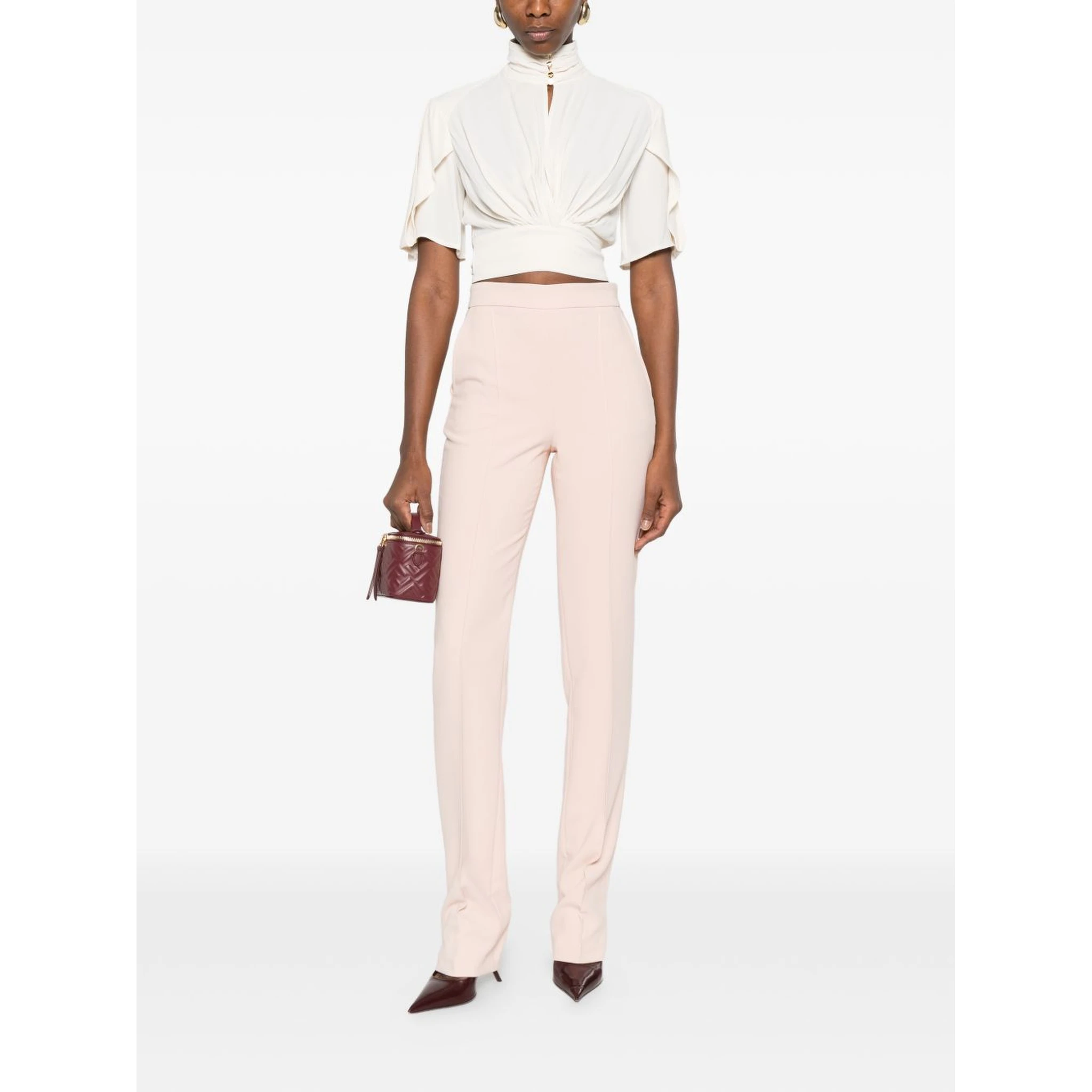 Elisabetta Franchi Trousers Natural