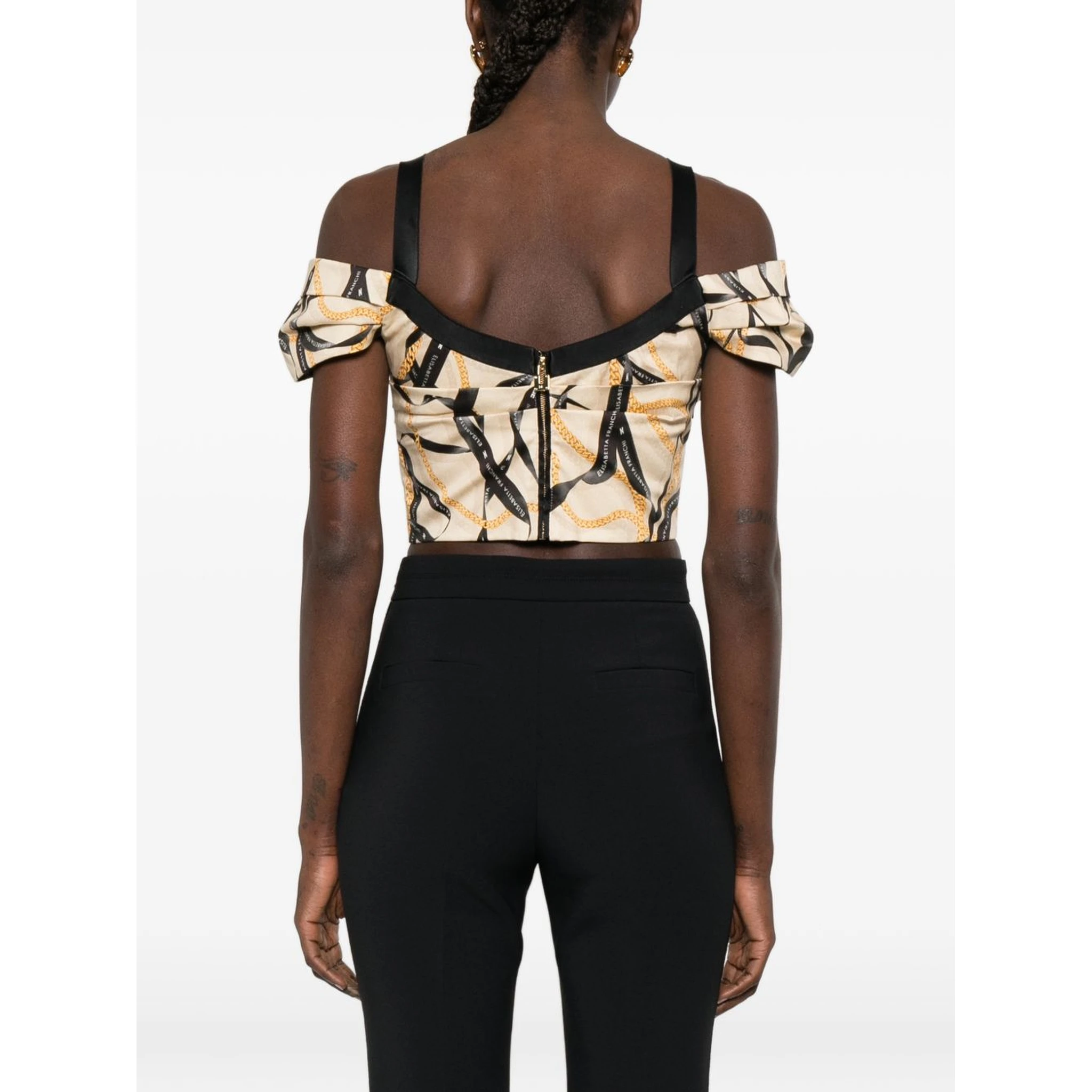 Elisabetta Franchi Top Beige