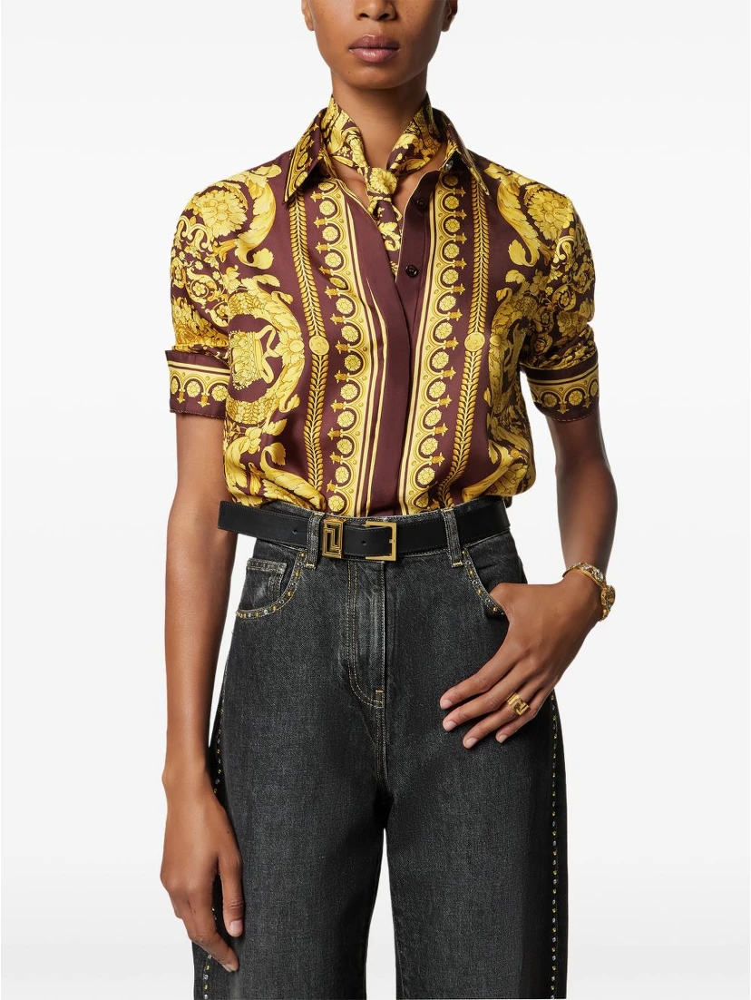 Versace Scarfs Bordeaux