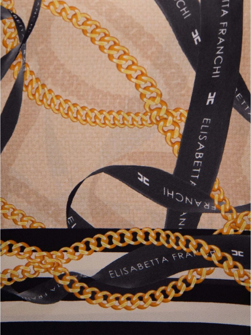 Elisabetta Franchi Scarfs Beige