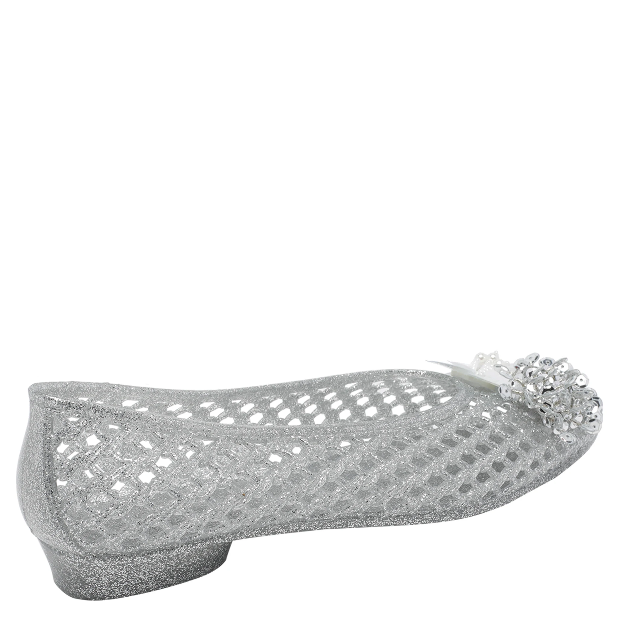 HEAVENLY JELLY Flat shoes Silver