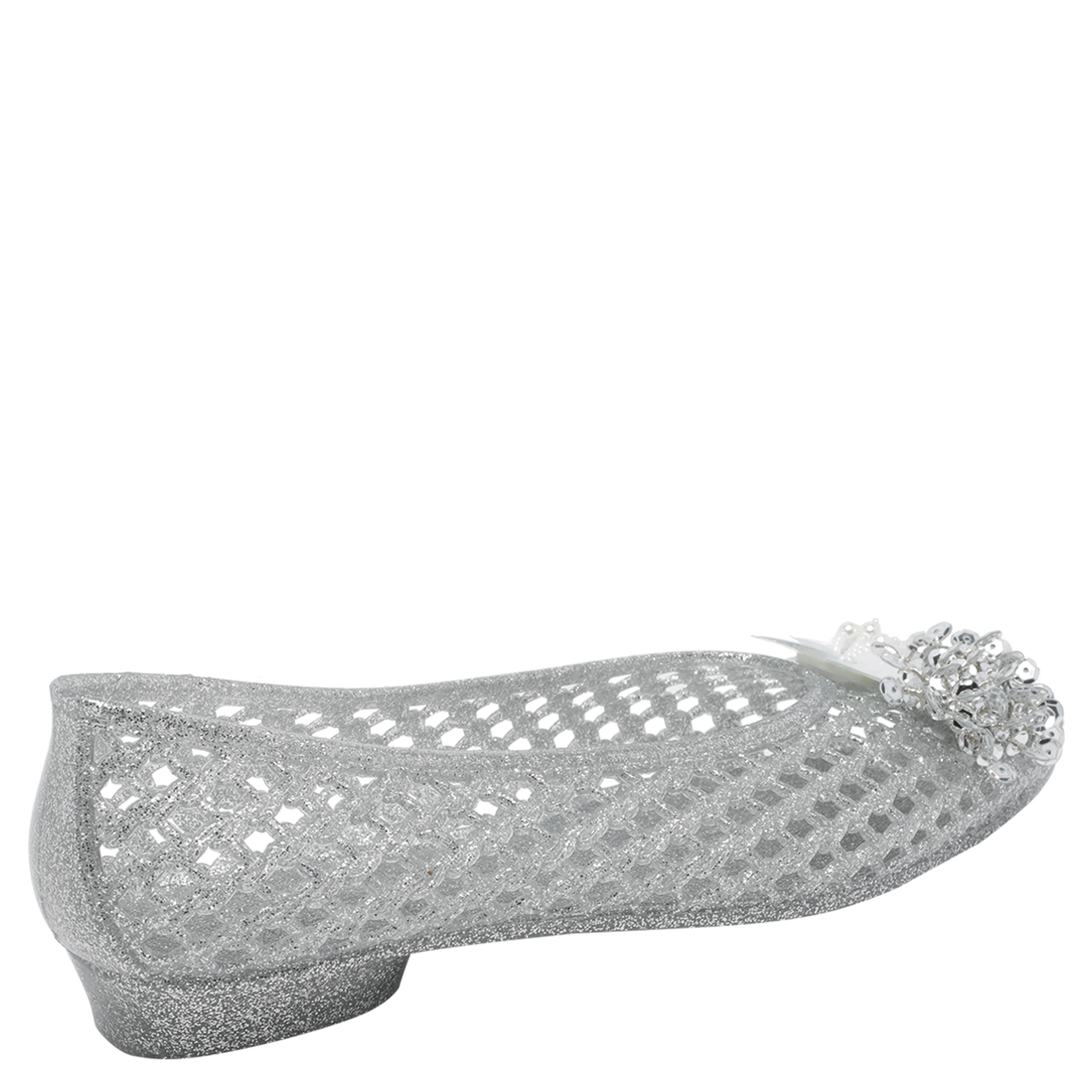 HEAVENLY JELLY Flat shoes Silver