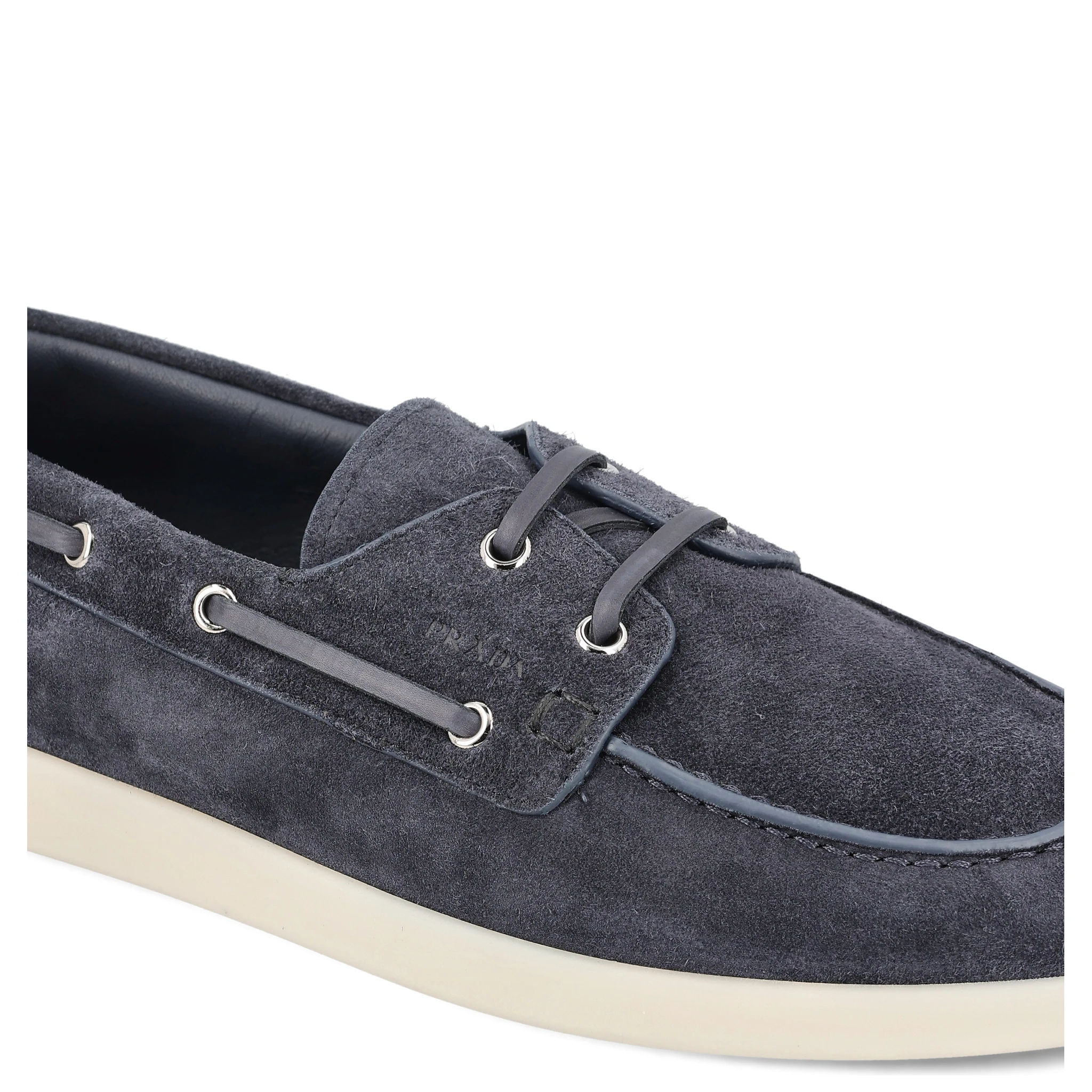 حذاء برادا مسطح أزرق