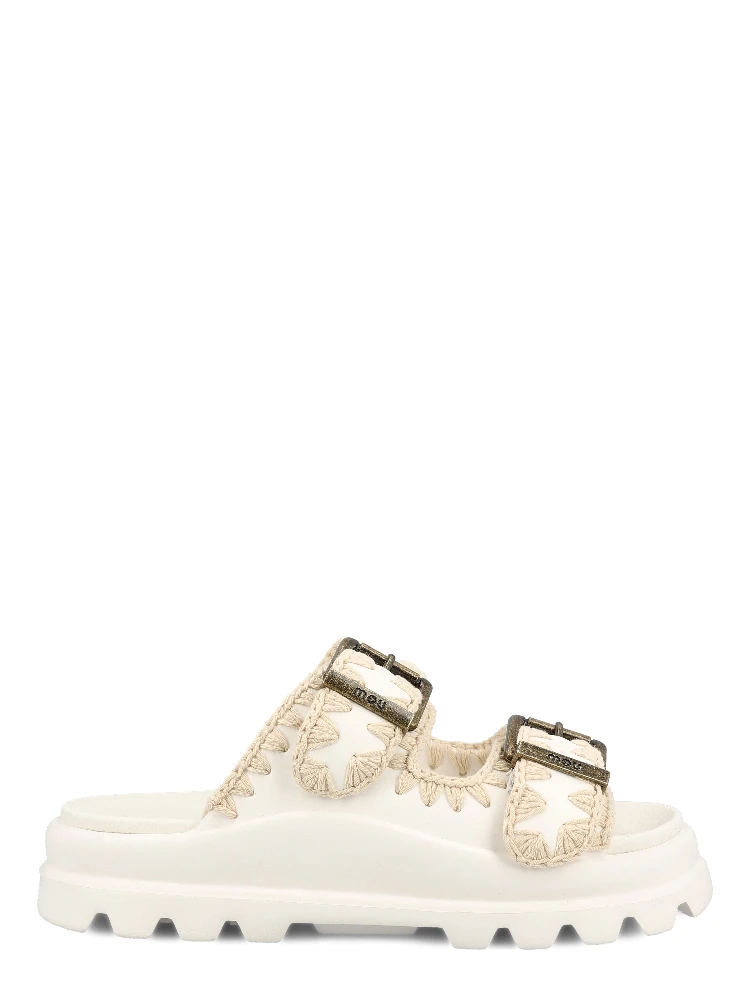 Mou Sandals White