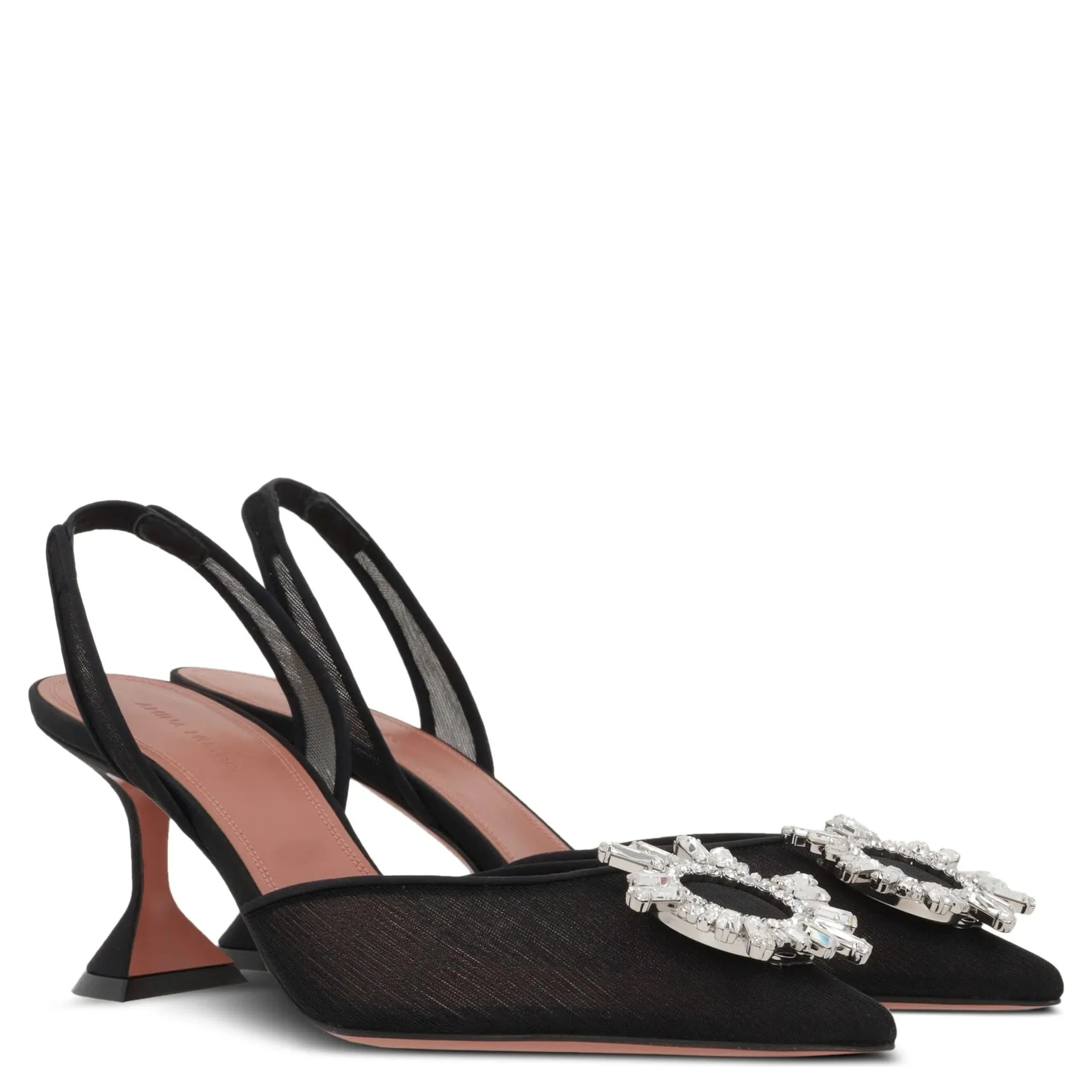 Amina Muaddi With Heel Black