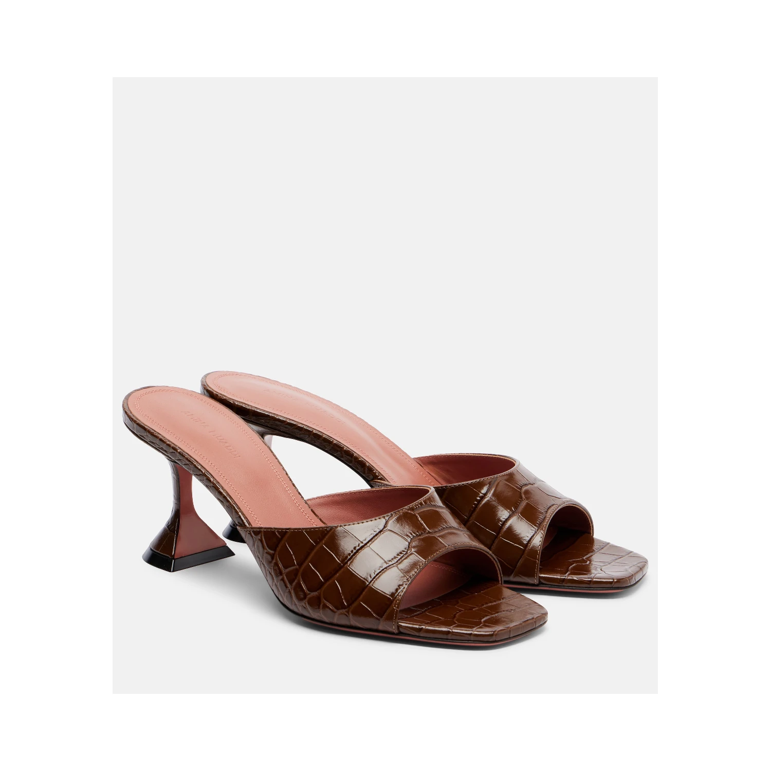 Amina Muaddi Sandals Brown