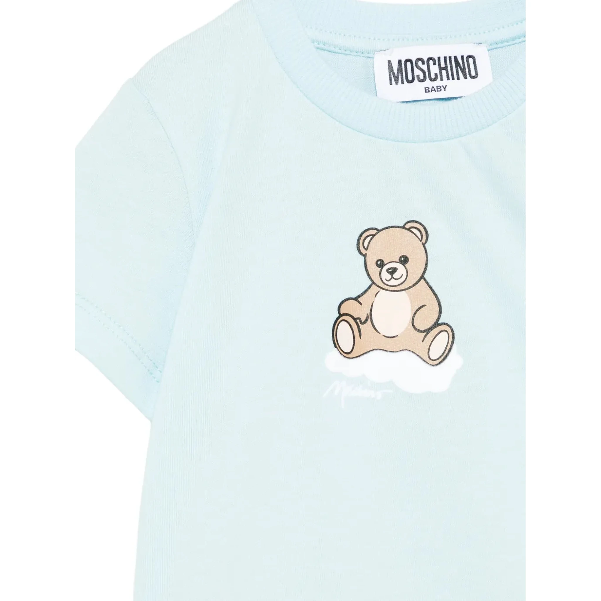 MOSCHINO KIDS T-shirts and Polos Clear Blue