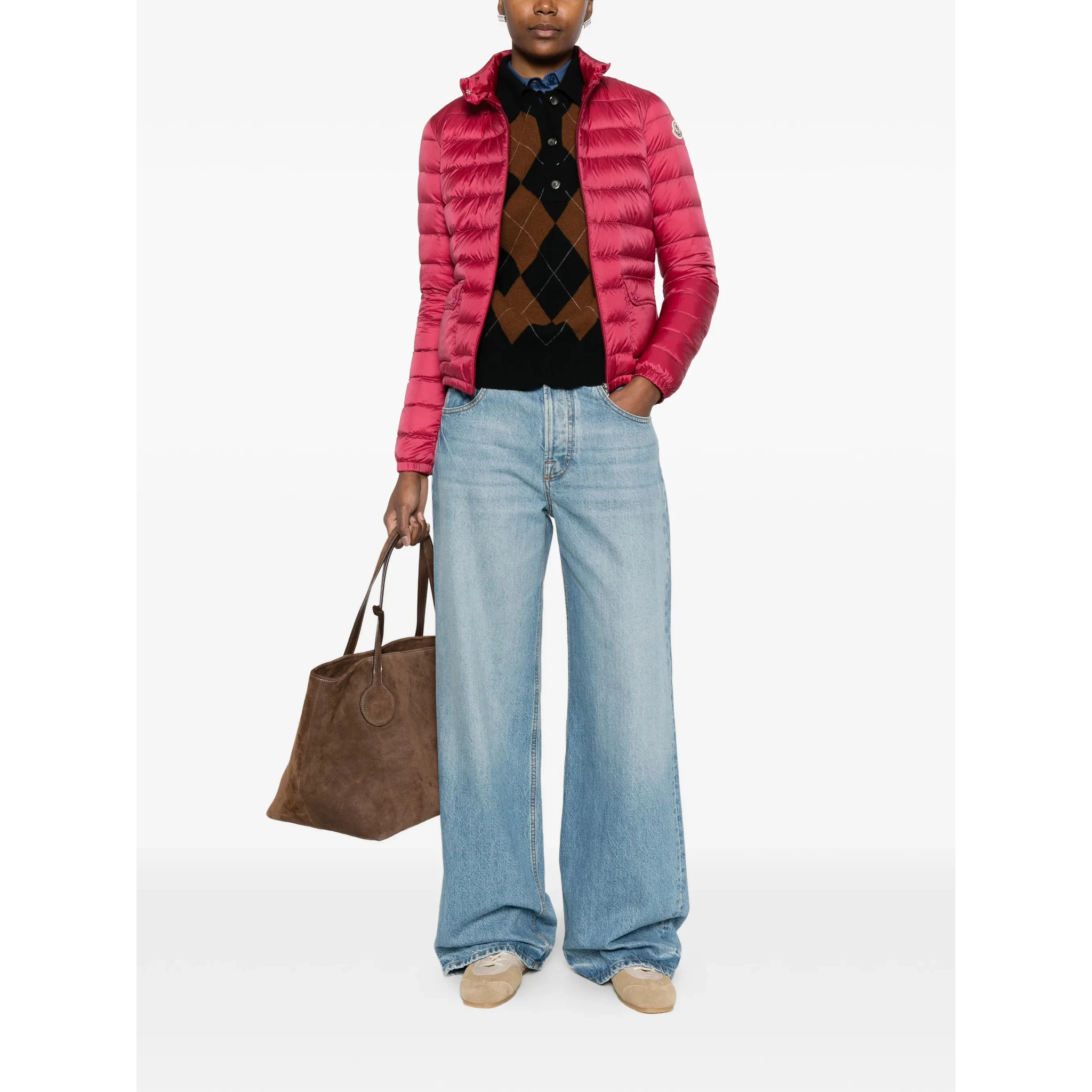 Moncler Coats Fuchsia