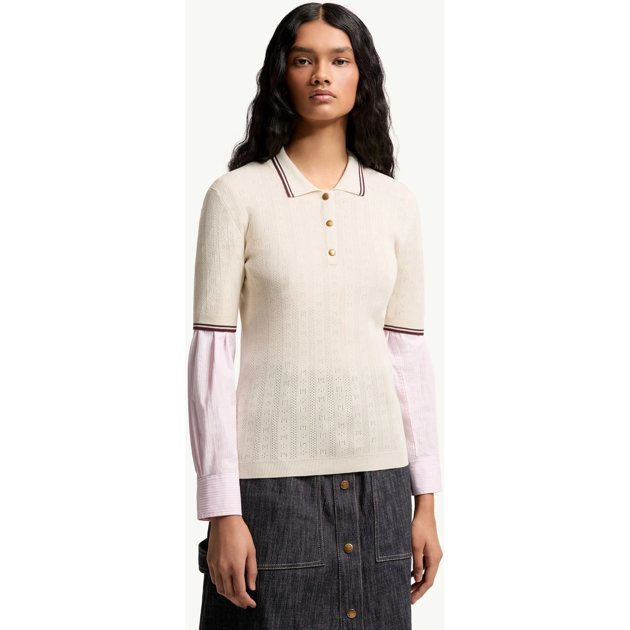 Moncler T-shirts and Polos White