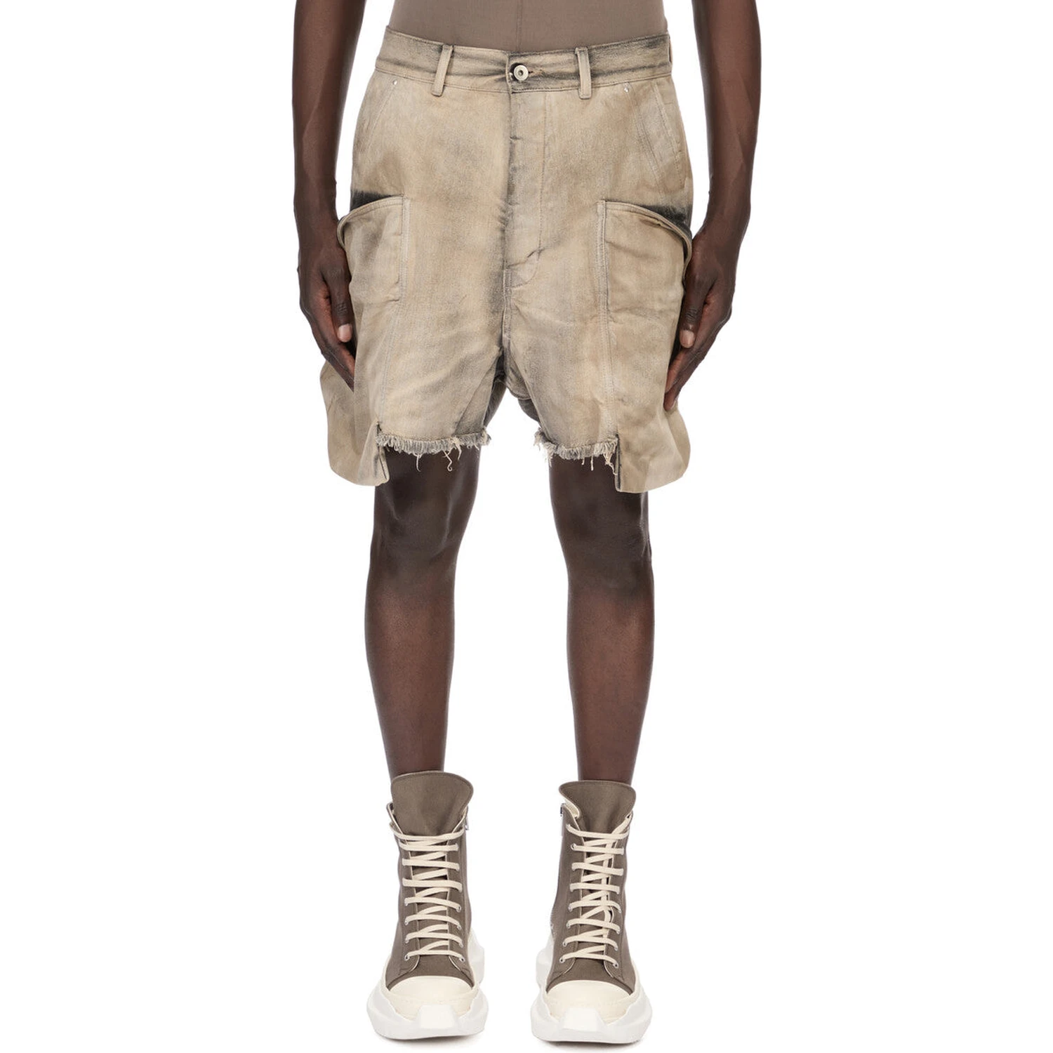 RICK OWENS DRKSHDW Shorts Brown