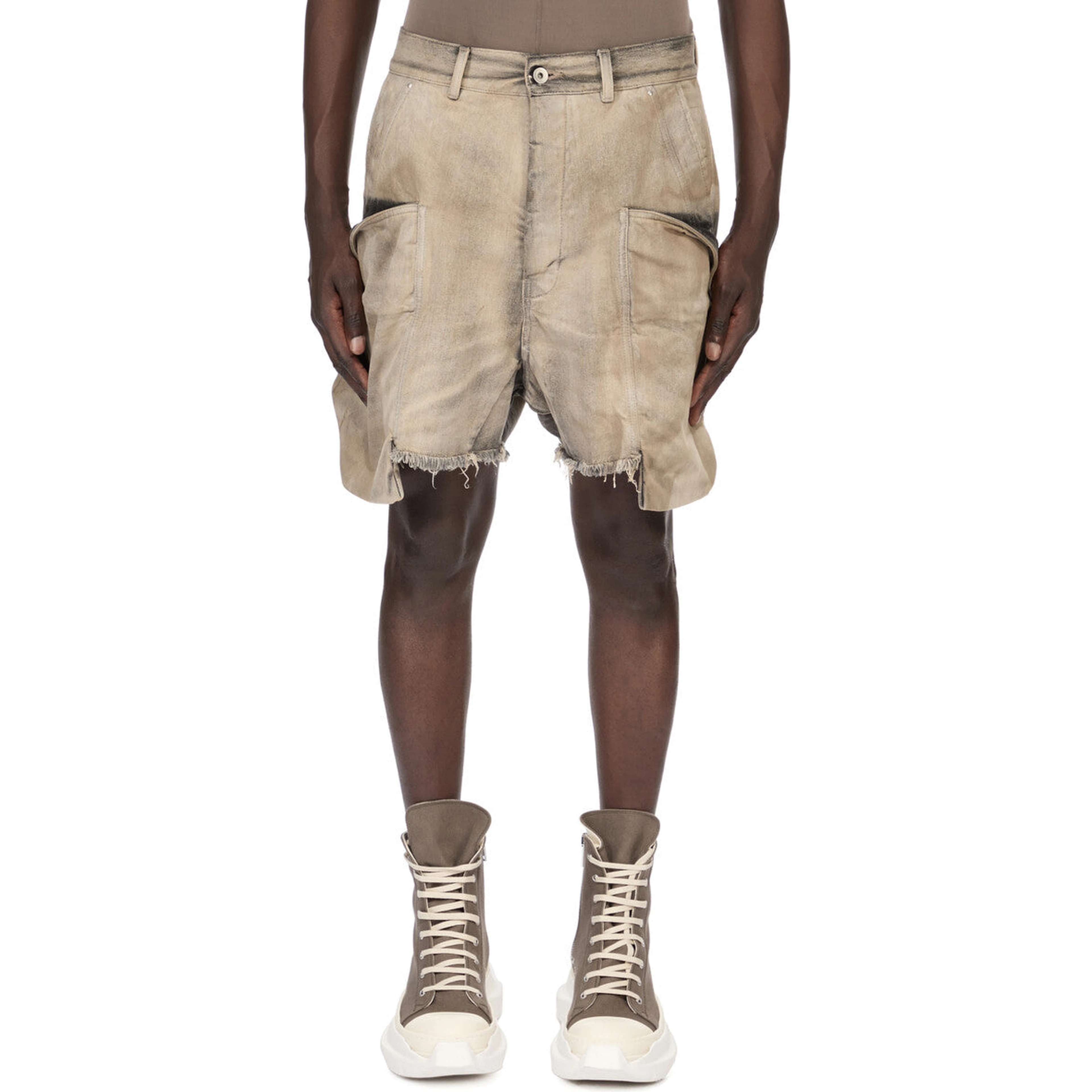 RICK OWENS DRKSHDW Shorts Brown
