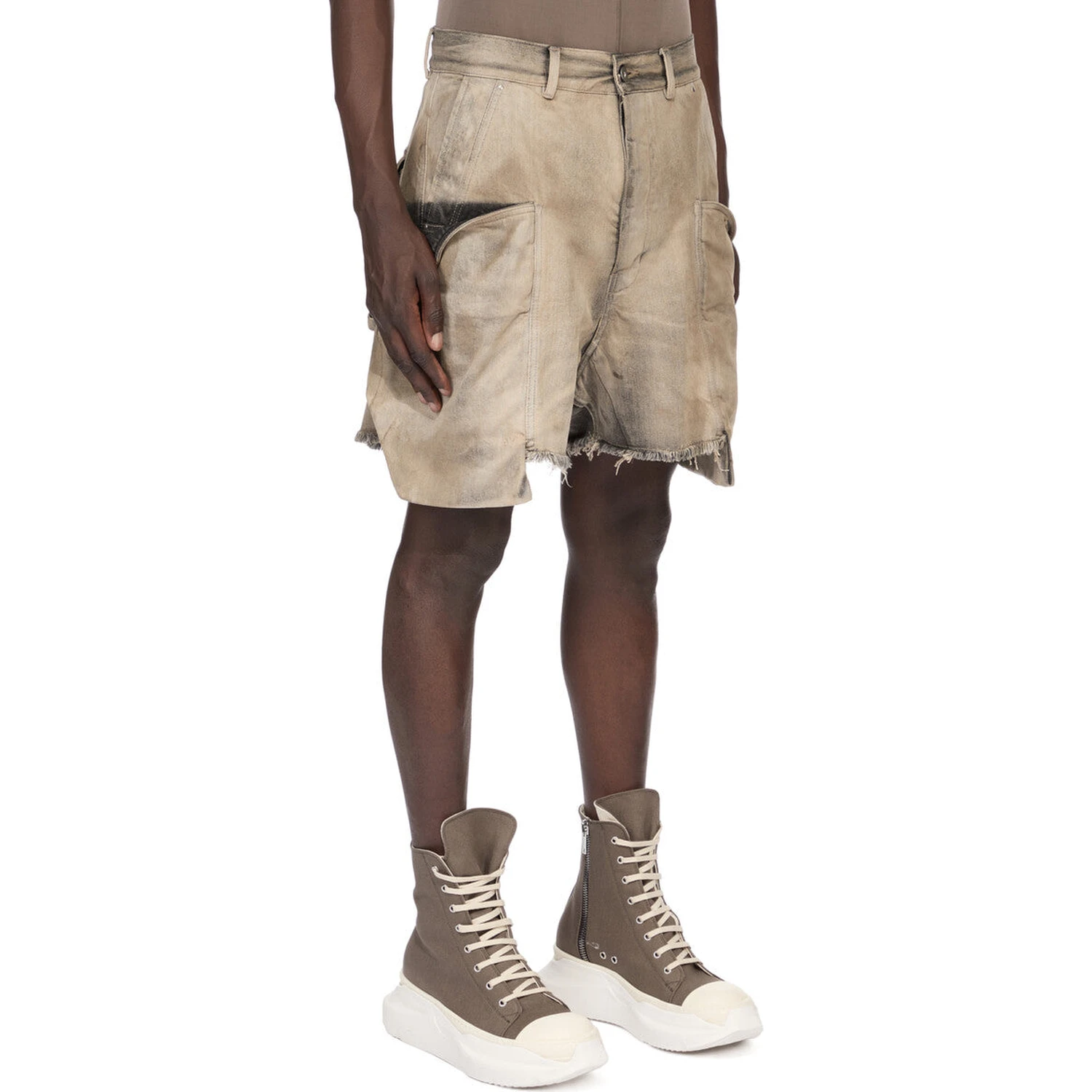 RICK OWENS DRKSHDW Shorts Brown
