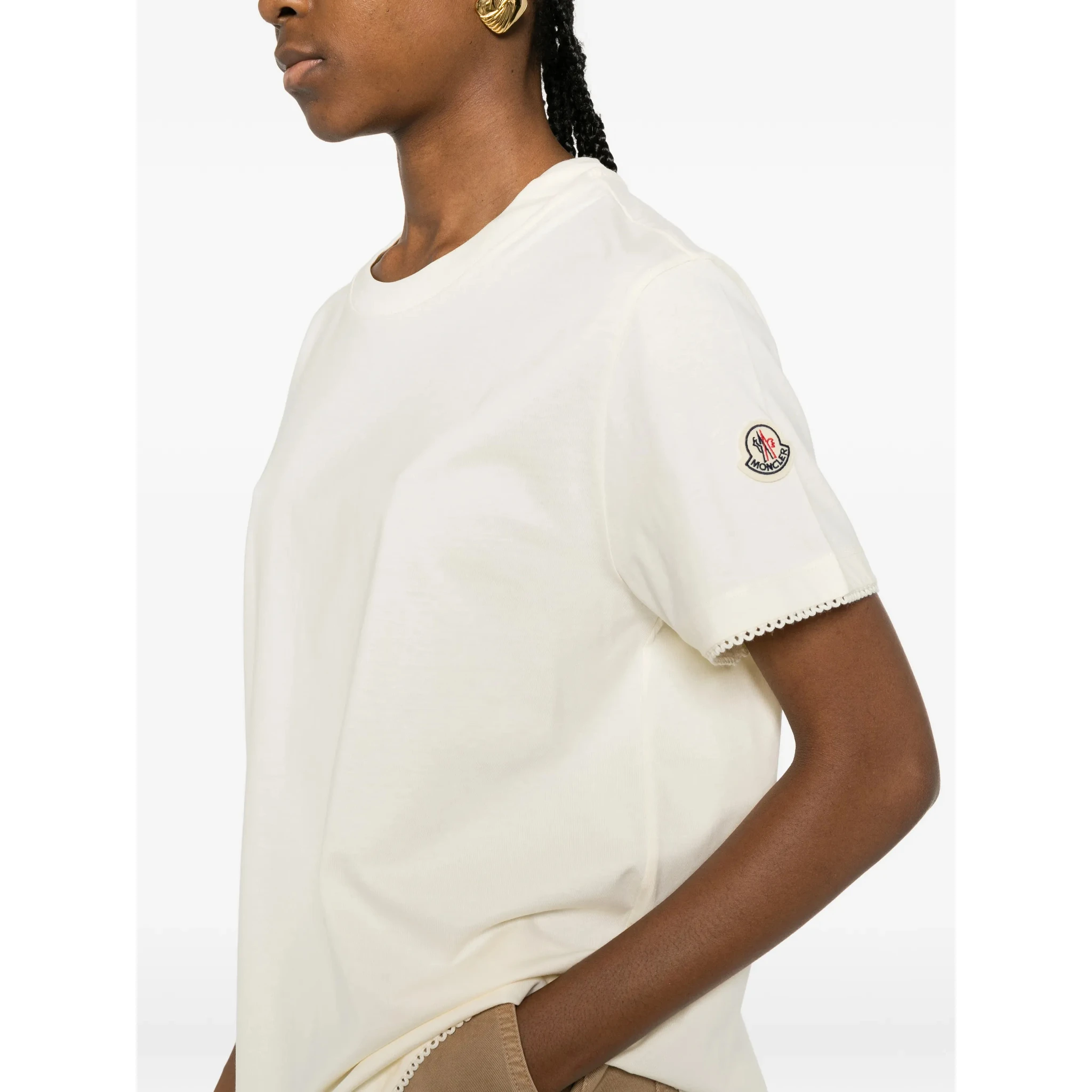 Moncler T-shirts and Polos White