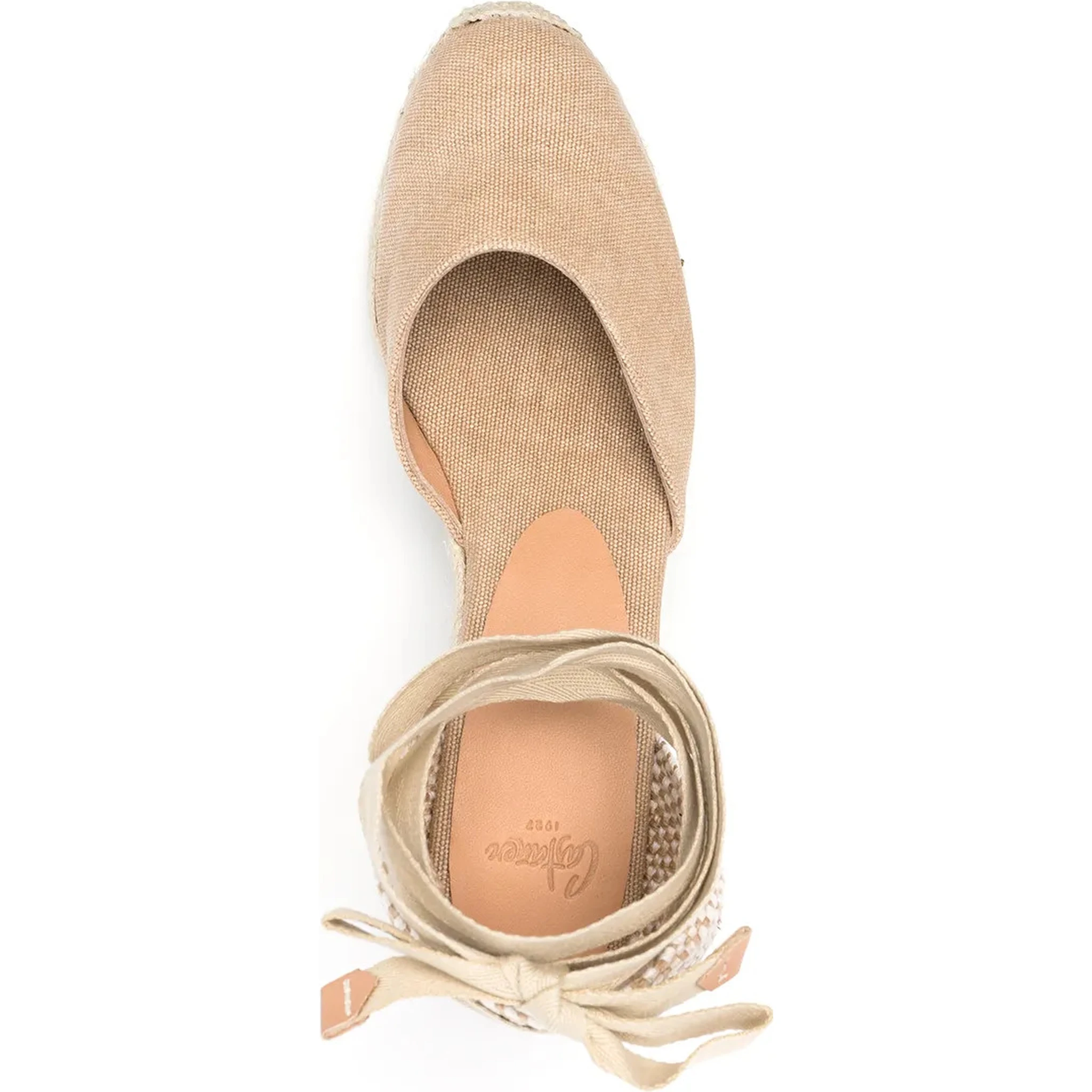 حذاء مسطح من كاستانير، بيج