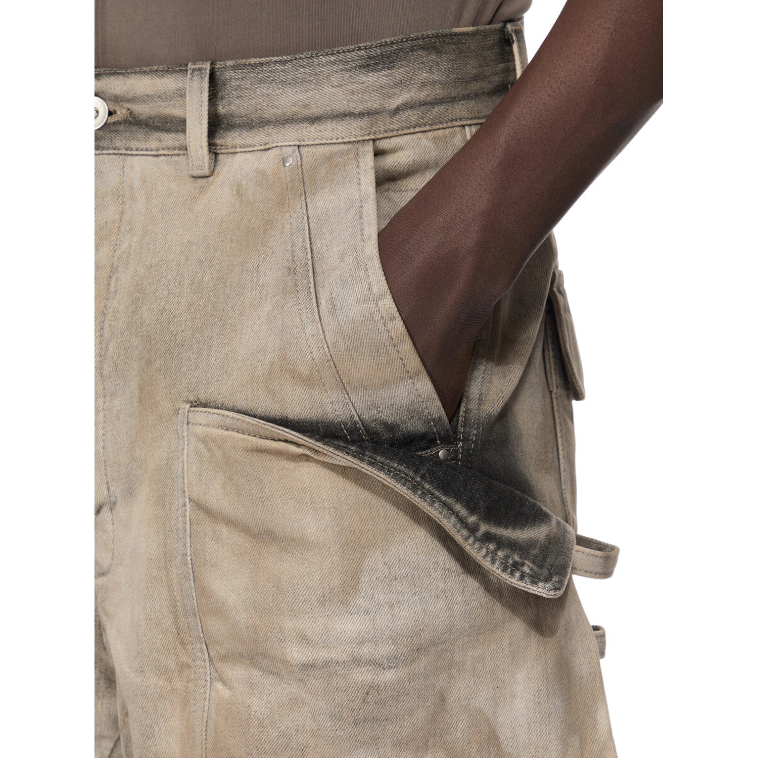 RICK OWENS DRKSHDW Shorts Brown