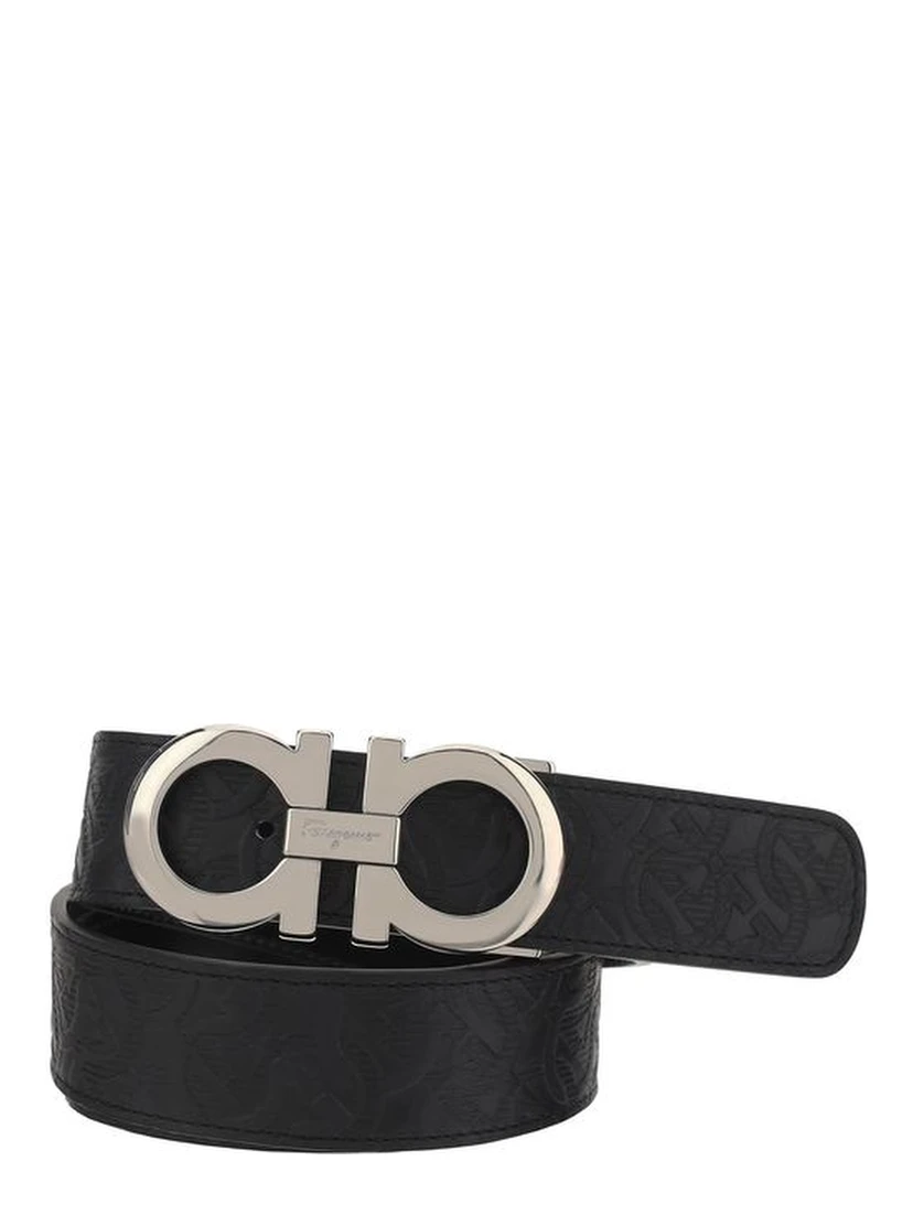 Black Calf Leather Bos Taurus Belt