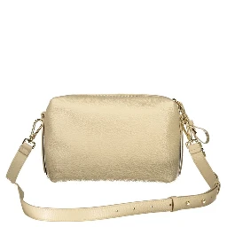 Beige Leather Women Handbag