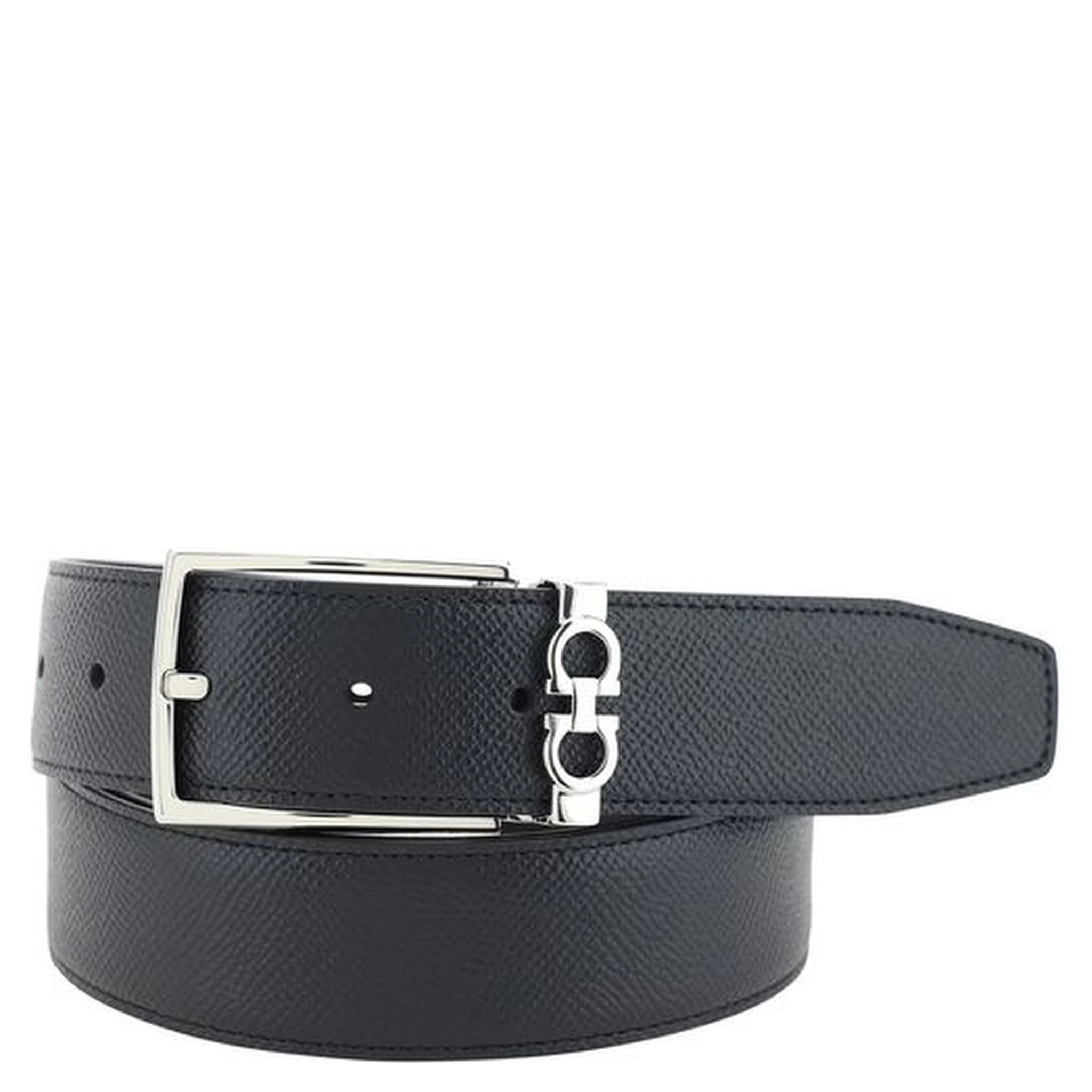 Black Calf Leather Bos Taurus Regular Belt