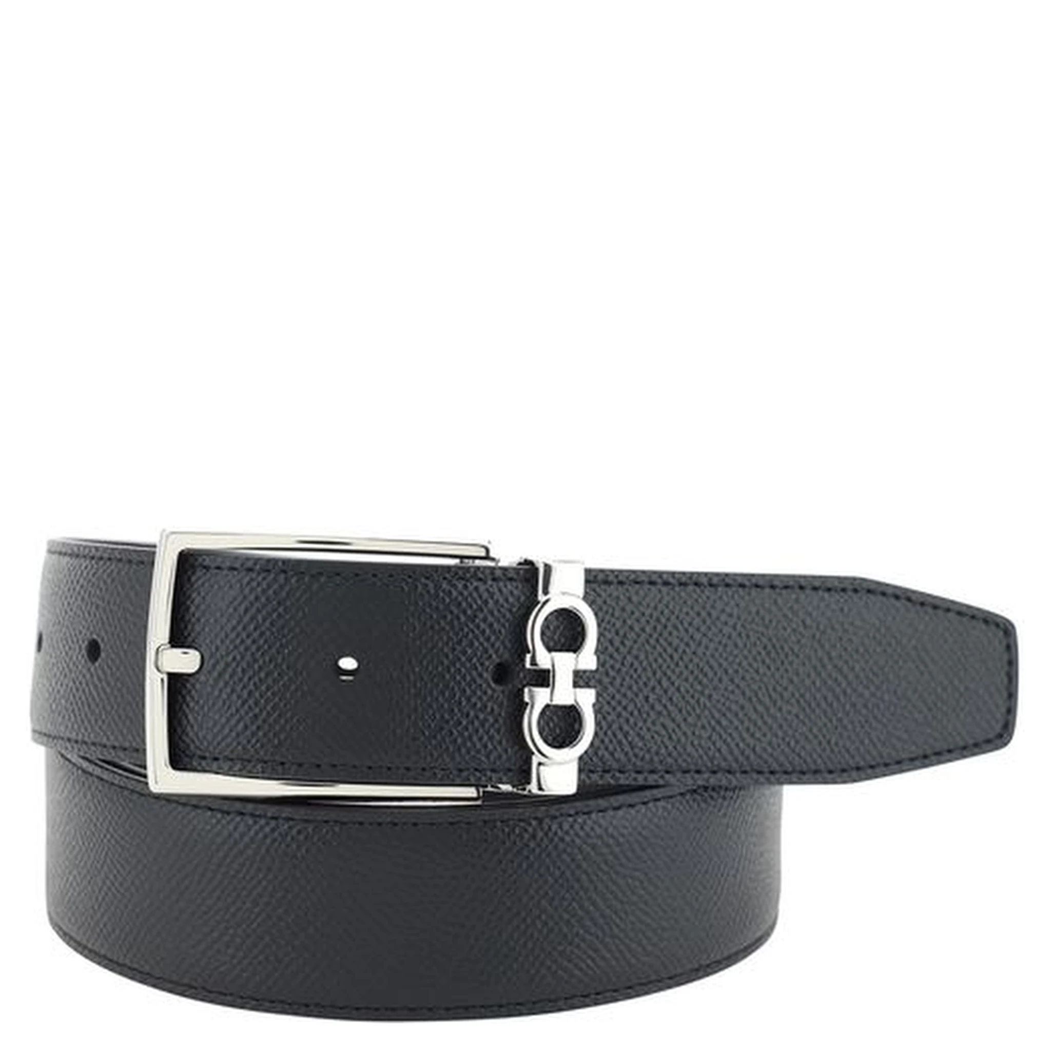 Black Calf Leather Bos Taurus Regular Belt