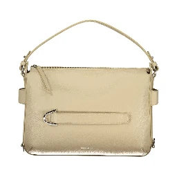 Beige Leather Women Handbag
