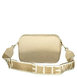 Beige Leather Women Handbag