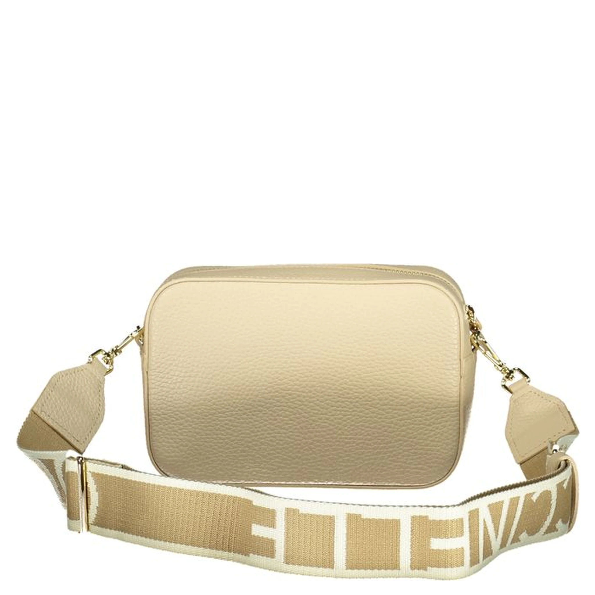 Beige Leather Women Handbag