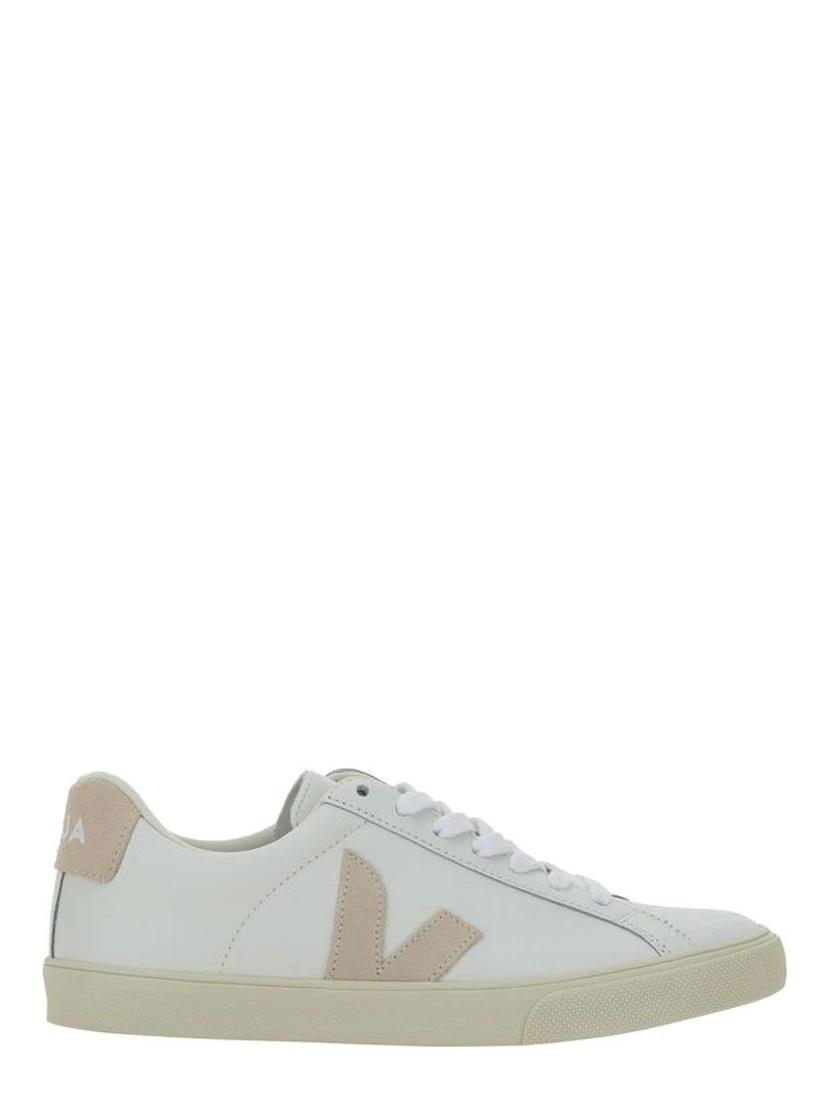 White Calf Leather Bos Taurus Sneakers