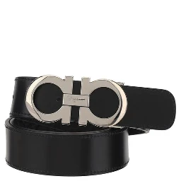 Black Calf Leather Bos Taurus Belt