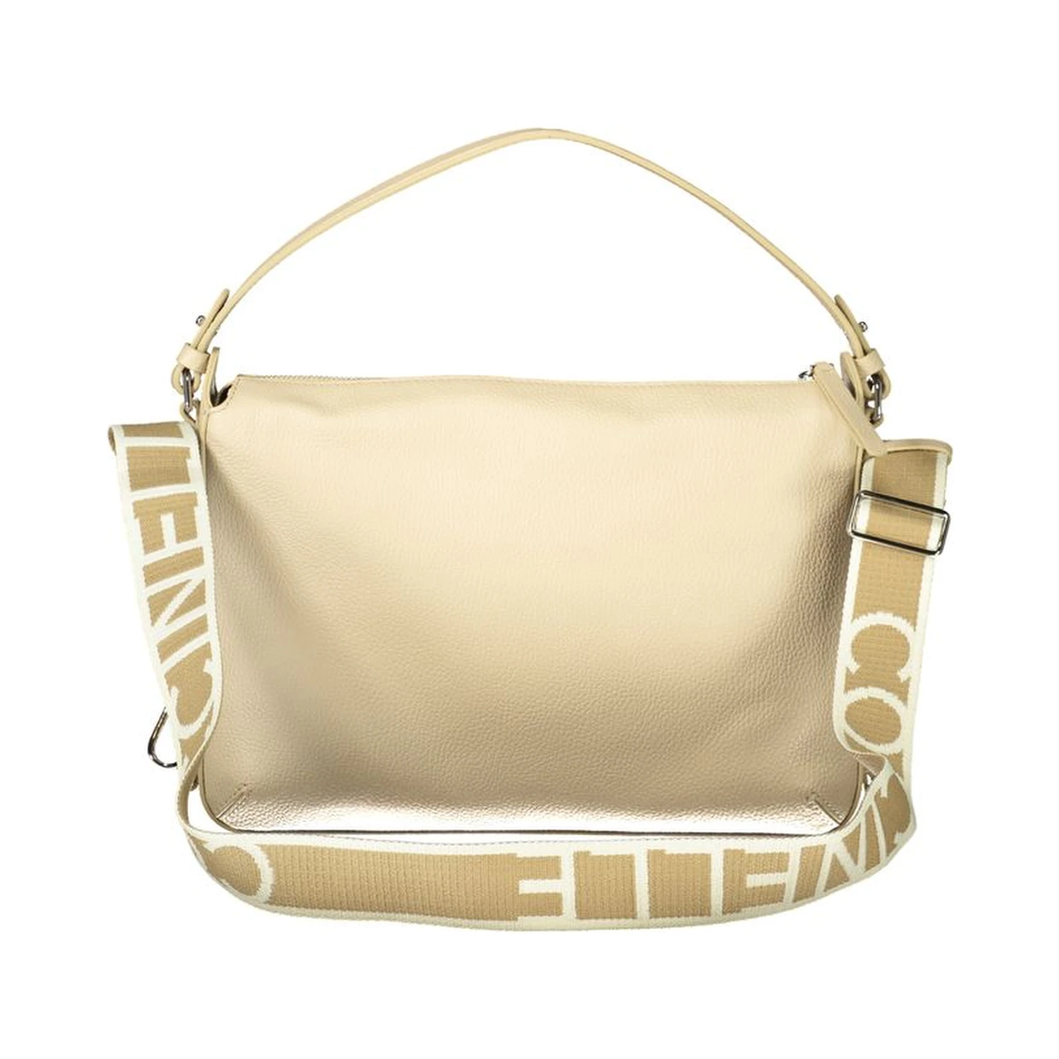 Beige Leather Women Handbag