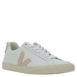 White Calf Leather Bos Taurus Sneakers