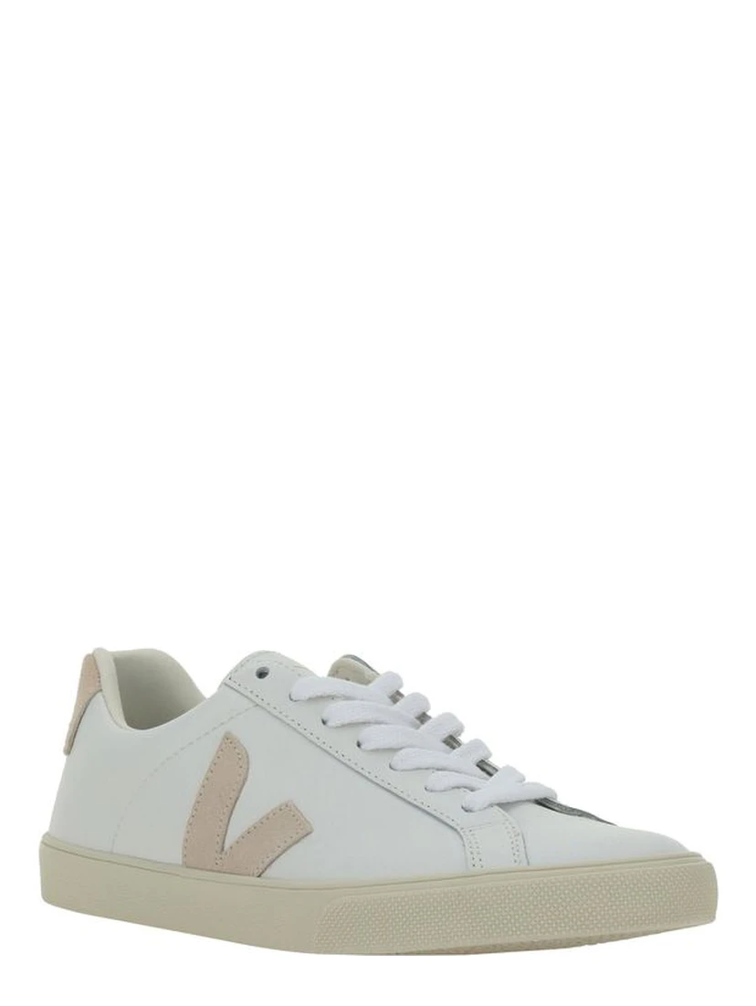 White Calf Leather Bos Taurus Sneakers