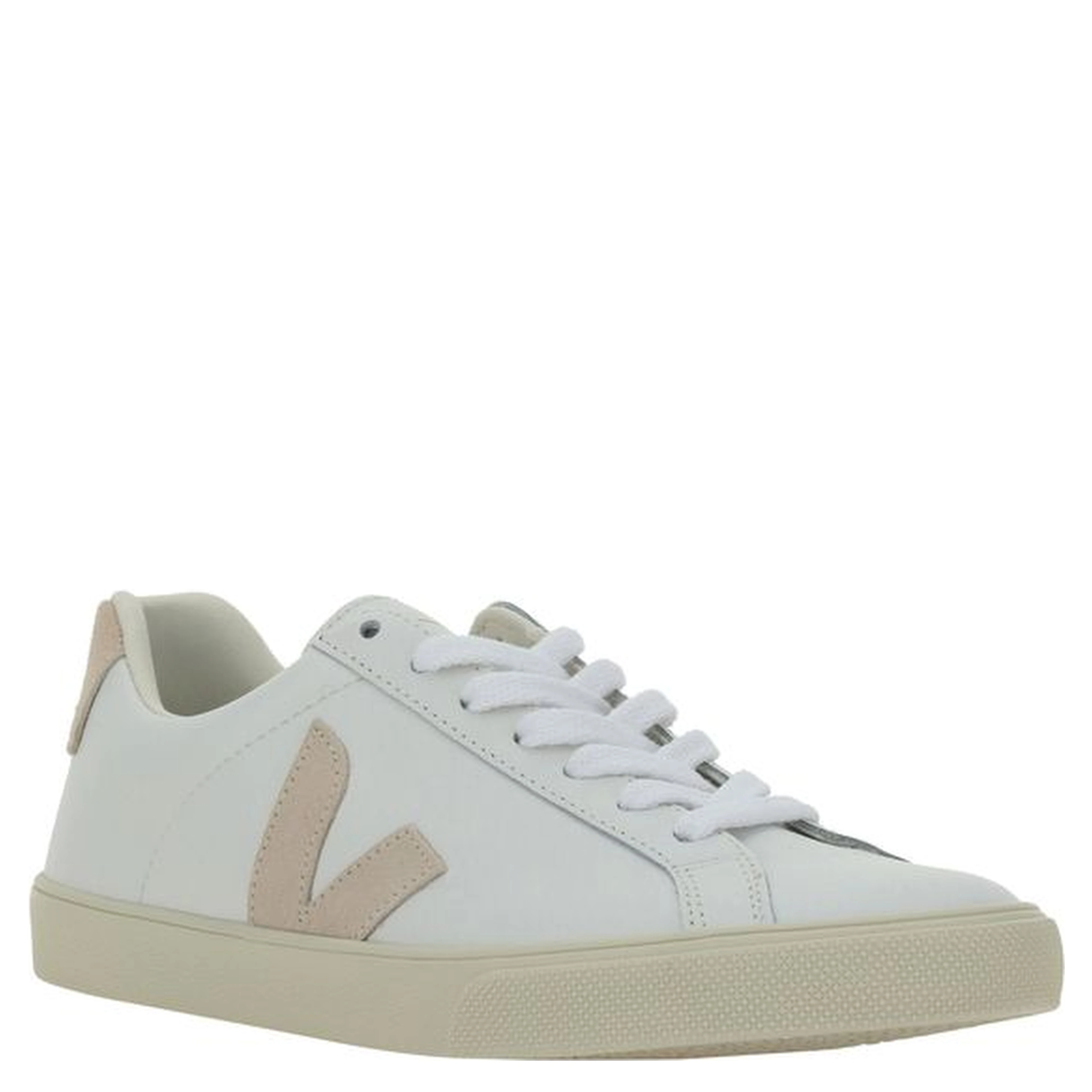 White Calf Leather Bos Taurus Sneakers
