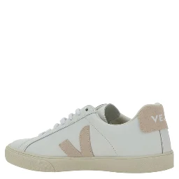 White Calf Leather Bos Taurus Sneakers
