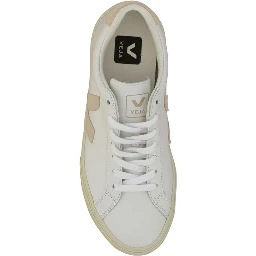 White Calf Leather Bos Taurus Sneakers